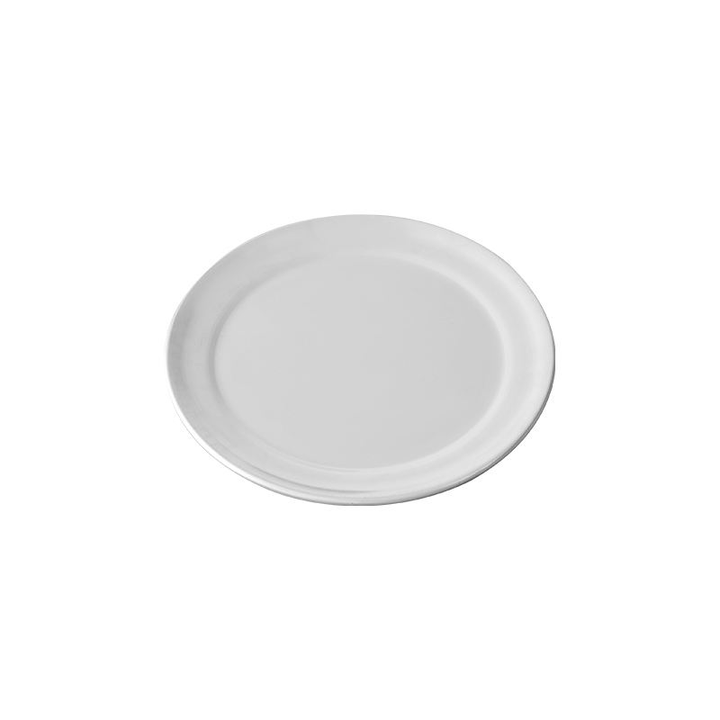 9-tums restaurangklass rundan aluminiumpizzagray