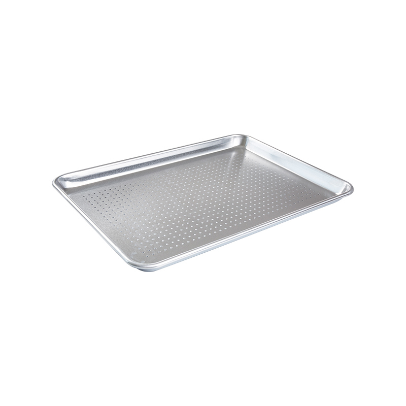 Naturlig och obelagd ren aluminium perforerad halva ark PAN /BUN PAN 18-tums L X13-tums W X1-tums H (halvstorlek)